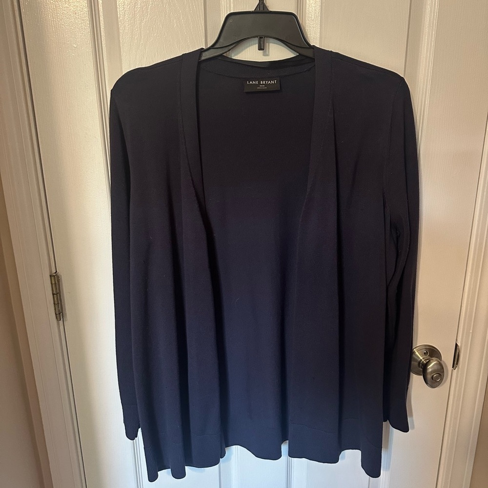 Lane Bryant Womens Cardigan 2X Business Casual Office Cozy Open Front Workwear